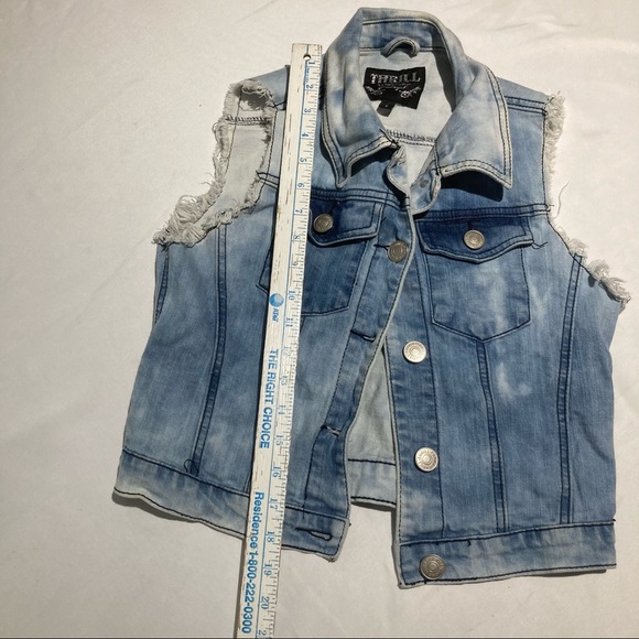 Thrill distressed denim vest - Picture 2 of 6